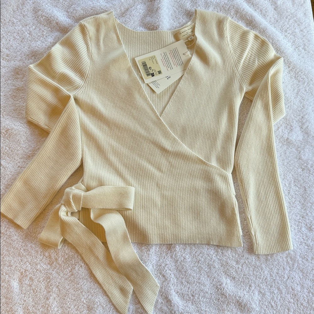 Sezane Leonore Jumper Ecru - Size XS